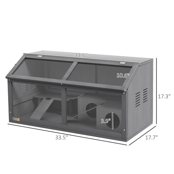 Tucker Murphy Pet™ Hamster Cage With Side Vents For Ventilation, 33.5 ...